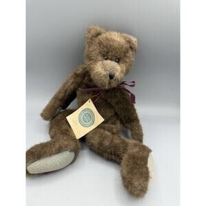 Boyds Bears Jointed Teddy Bear Plush 13” Brown w Tag Vintage Collectible